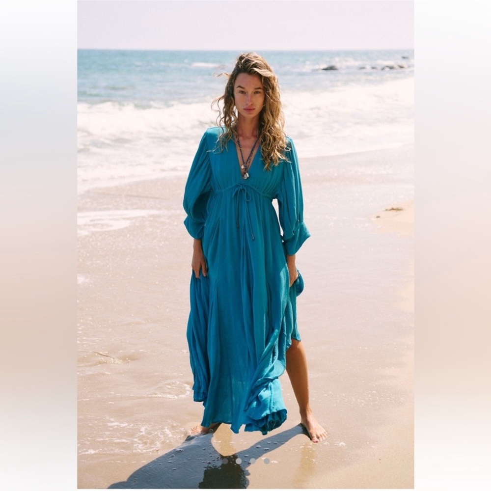 Free People Just Like Paradise Maxi in Moon Blue